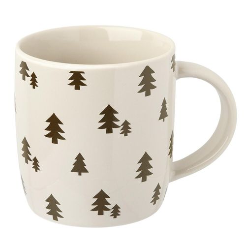 Tasse mit Weihnachtsbaum-Motiv