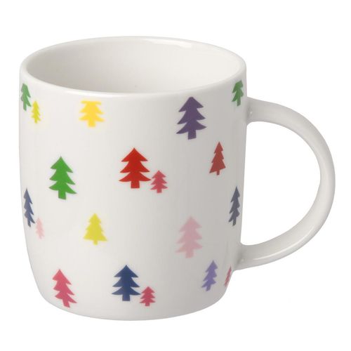 Tasse mit buntem Weihnachtsmotiv