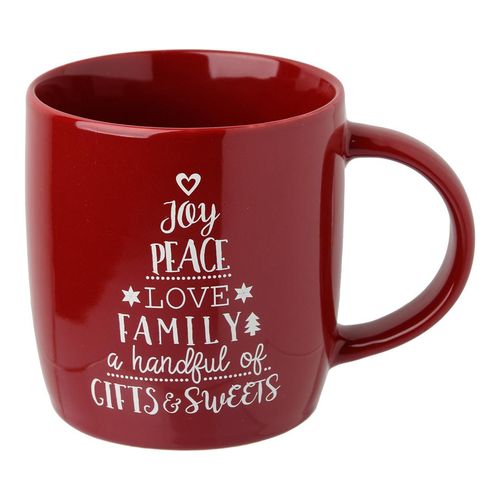 Tasse mit weihnachtlichem Spruch