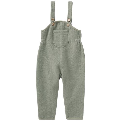 Baby Wollwalk-Latzhose mit Umschlagbündchen