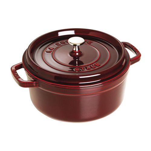 Staub La Cocotte Cocotte 26 cm, rund, Grenadine-Rot, Gusseisen Image