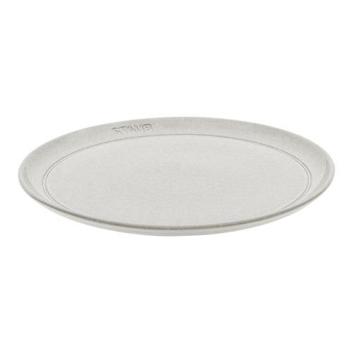 Staub Dining Line Assiette plat 26 cm, Céramique, Truffe blanche