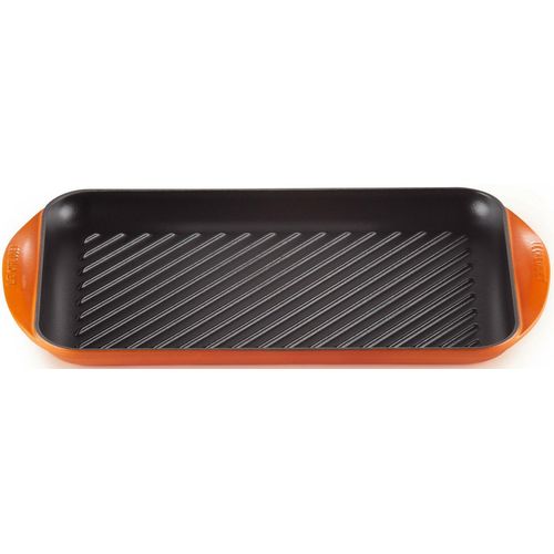 LE CREUSET Grillplatte 40cm Ofenrot GRILLEN