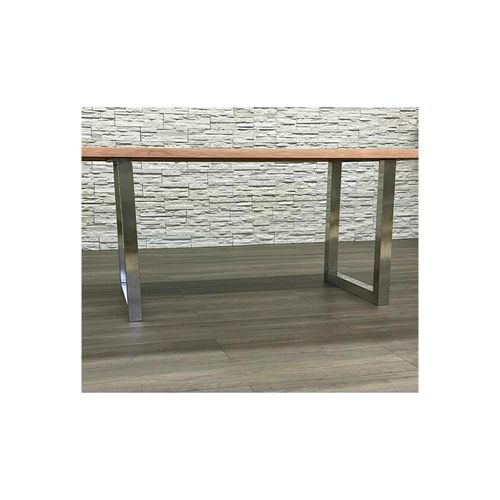 Sedex SPU Esstisch mit U-untergestell 220x100 cm Nickel/natur