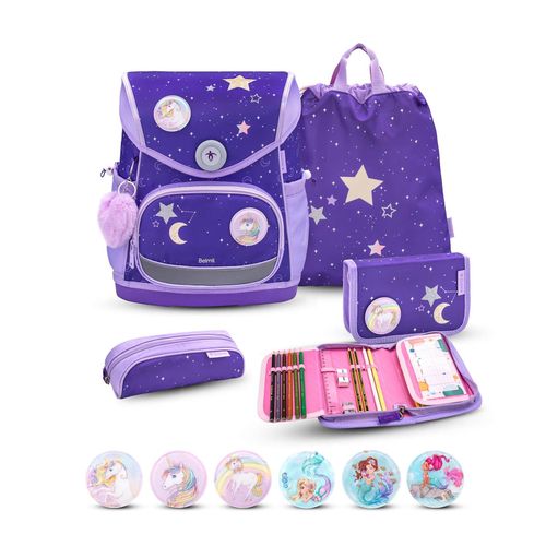 Rucksack Compact Plus Premium Schulranzen Set 5-t. Dahlia Federtasche