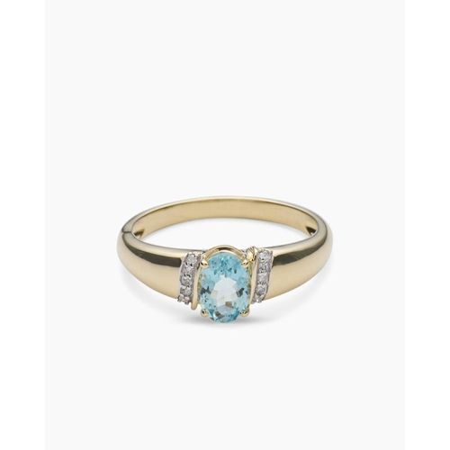 Ring mit Aquamarin & Diamanten