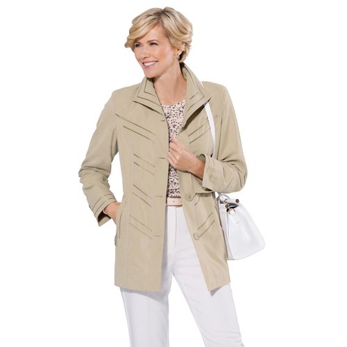 Funktionsjacke CLASSIC, Damen, Gr. 24, Kurzgröße, beige, 89% Polyester, 11% Polyamid, unifarben, Langarm, Jacken