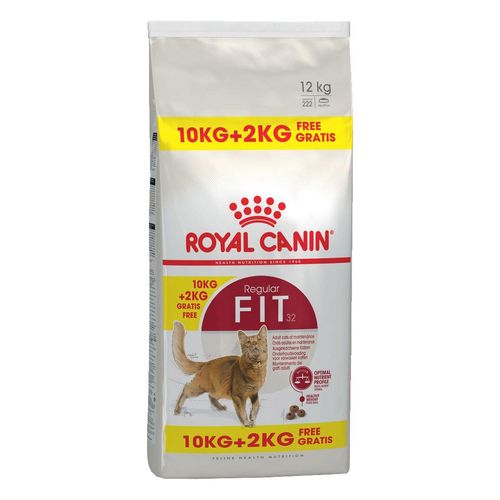 ROYAL CANIN FIT Trockenfutter für aktive Katzen 10kg+2kg gratis