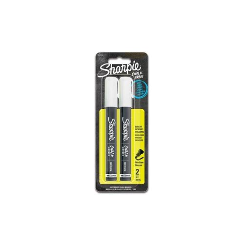 Sharpie Kreidemarker | feucht abwischbare Kreidestifte | weiß | 2 Stück