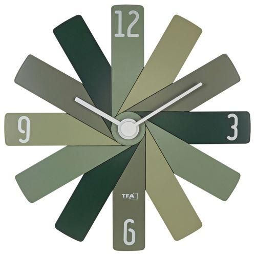 TFA Clock in the box grün Wanduhr