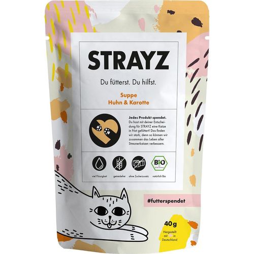 STRAYZ BIO Suppe Huhn & Karotte 14x40g