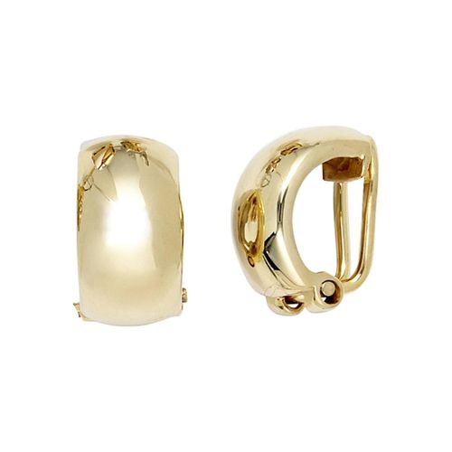 Paar Ohrclips JOBO, gold (gelbgold 333), Ohrringe, Damen, Gelbgold 333, 333 Gold