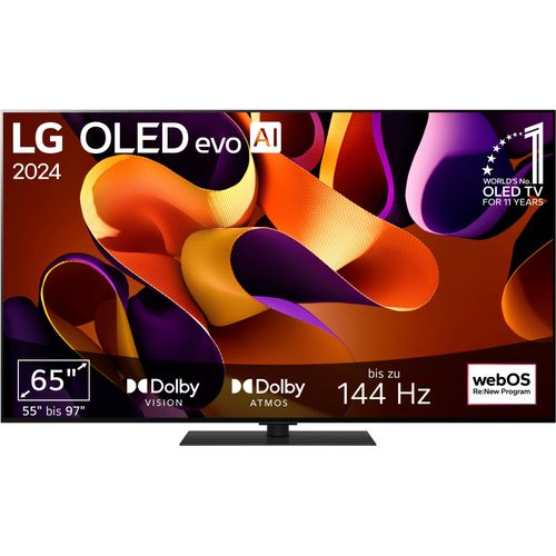 LG OLED-Fernseher, F (A-G), Fernseher, schwarz, 65 Topseller