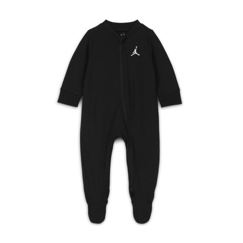 Jordan Jumpman coverall met voetjes voor baby's (0-9 maanden) - Zwart