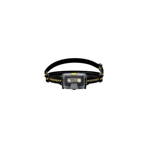 Stirnlampe HF6R Work, LED-Leuchte grau/gelb