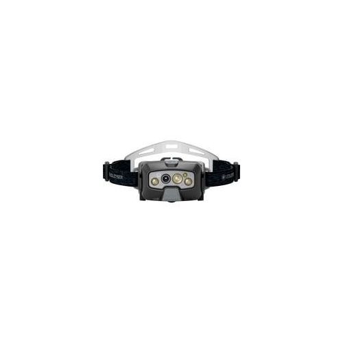 Stirnlampe HF8R Core, LED-Leuchte grau/gelb