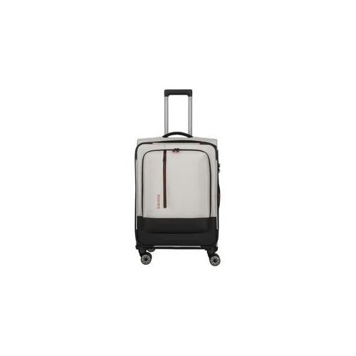 Travelite Crosslite Trolley M 4-Rollen erweiterbar Natur