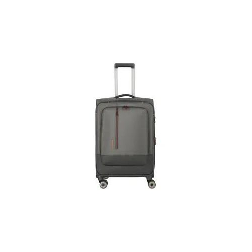 Travelite Crosslite Trolley M 4-Rollen erweiterbar Oliv