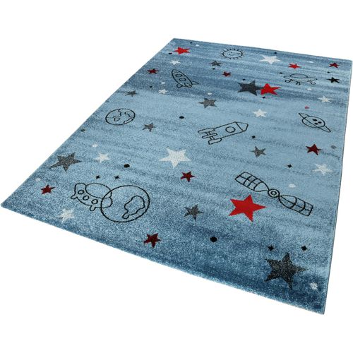 Kinderteppich ESPRIT "Yoda" Teppiche Gr. B: 200cm, 13mm, L: 290cm, blau Kinder Weltall Design, Kurzflor