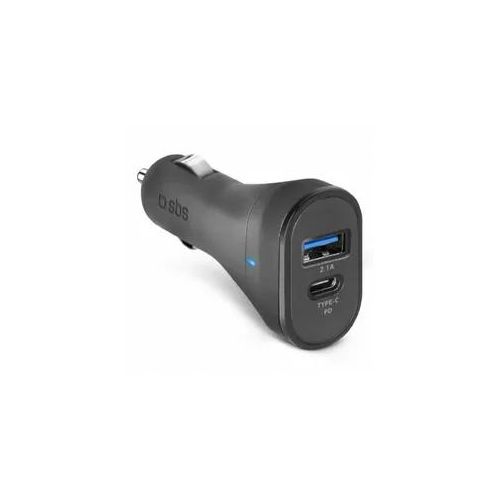 SBS Car Charger 3.1A mit Typ C und USB