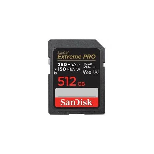 SanDisk Extreme Pro 512GB SDXC UHS-II V60 280MB/s