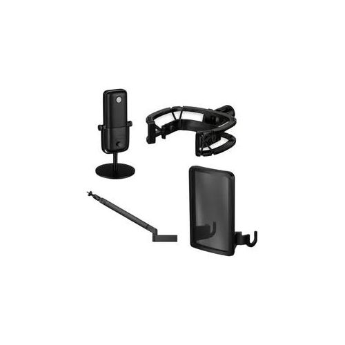 Elgato Bundle – Wave 3 Streaming-Mikrofon + Stoßdämpferhalterung + Mikrofonarm LP + Pop-Filter