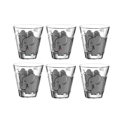 LEONARDO Glas »Bambini Elefant 215 ml 6 Stück«