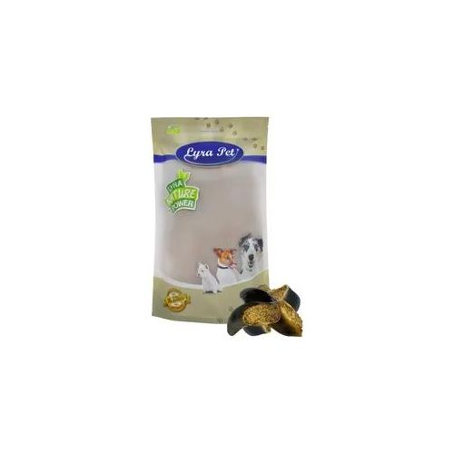 15 Stk. Lyra Pet® Rinderhufe gefüllt mit Pansen und Leber ca. 1,8 kg + Tennis Ball