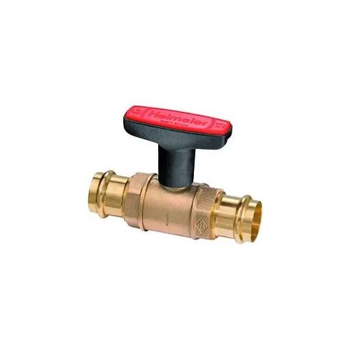 Heimeier Globo Heizungs-Kugelhahn 0602-22.000 DN 20, 22 x 22 mm, Viega Pressanschluss, Rotguss