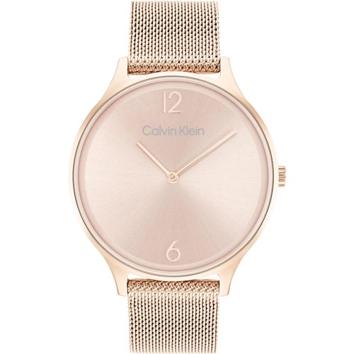 Calvin Klein Quarzuhr »Timeless 2H, 25200002«, Armbanduhr, Damenuhr, Mineralglas, Edelstahlarmband