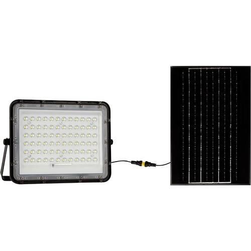 V-TAC VT-120W 7826 LED-Flutlichtstrahler, Solarmodul 15 W Neutralweiß Schwarz