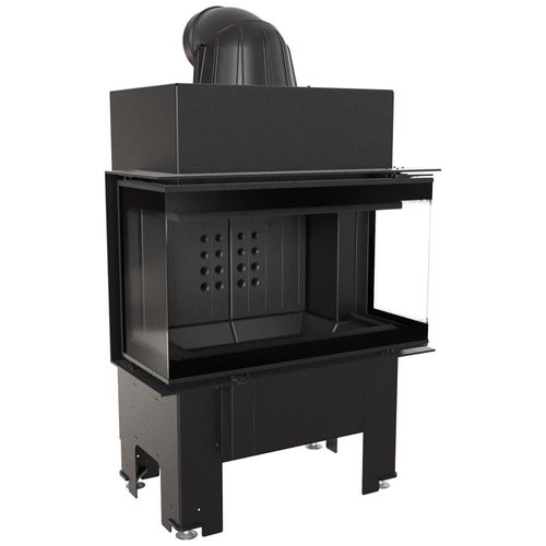 Kamineinsatz NBC 680/280 7 kW Ø 160 schwarz Verkleidung
