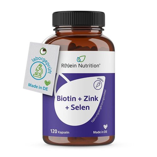 BIOTIN + ZINK + SELEN hochdosiert für Haut, Haare & Nägel 120 St