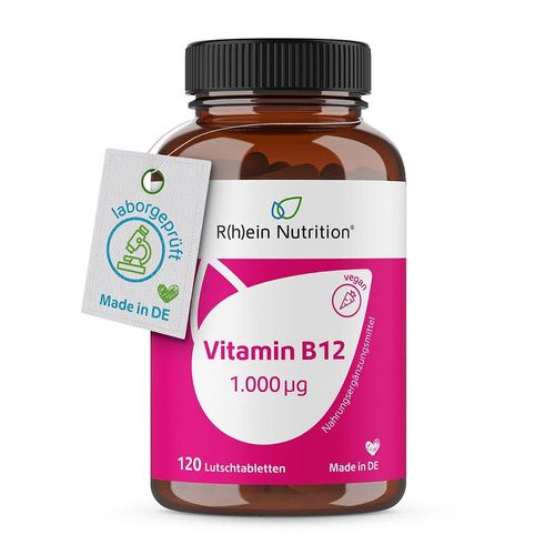 VITAMIN B12 1.000 µg Lutschtabletten mit Wildkirschgeschmack hochdosiert + vegan 120 St