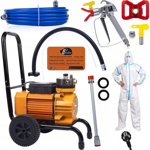 Rosfix Lackiergerät Rosfix Strong Blue Storm SBS03 3500W 22MPA 18L/min + Overall