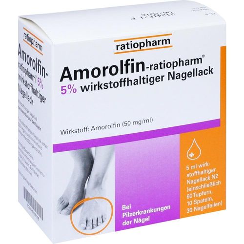 Amorolfin-Ratiopharm 5% Wirkstoffh. Nagellack 5 ML