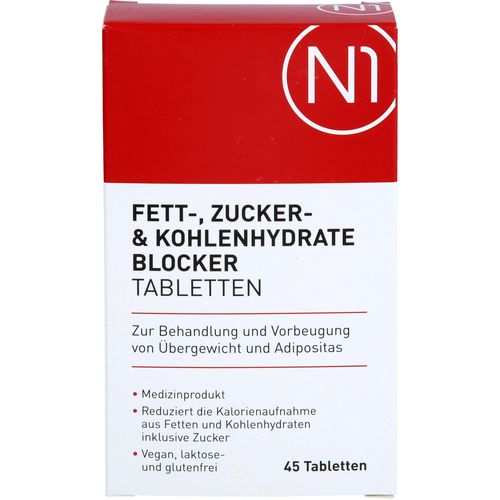 N1 Fett- Zucker- & Kohlenhydrate Blocker Tabletten 45 ST