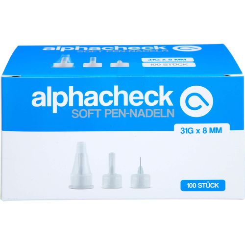 Alphacheck Soft Pen-Nadeln 31G X 8Mm 100 ST