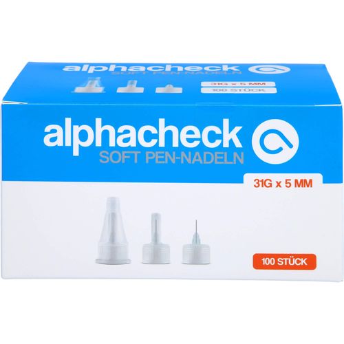 Alphacheck Soft Pen-Nadeln 31G X 5Mm 100 ST