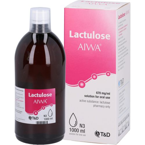 Lactulose Aiwa 670 mg/ml Lösung Zum Einnehmen 1000 ML