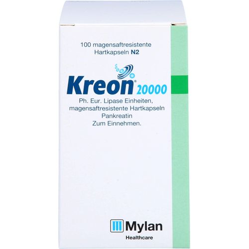 Kreon 20000 Ph.eur.lipase Einh.magens.res.hartkap. 100 ST