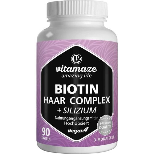 Biotin Haar Vitamine Komplex Hochdosiert +silizium 90 ST