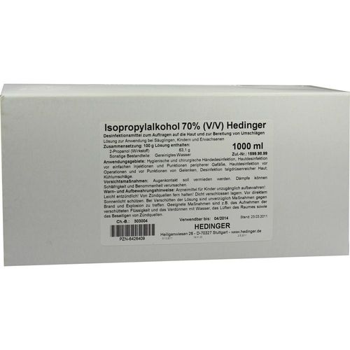 Isopropylalkohol 70% Hedinger 1000 ML