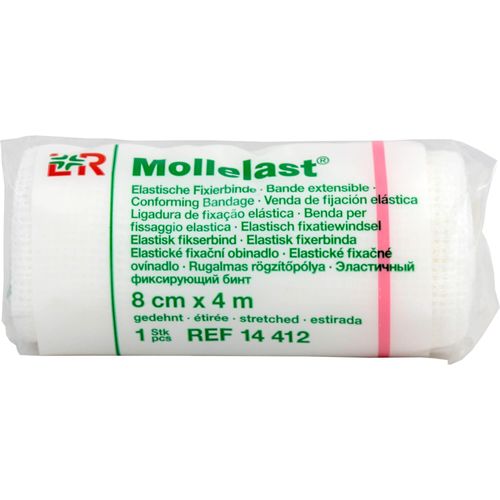 Mollelast Binden 8 cm x4 M Weiß 20 ST