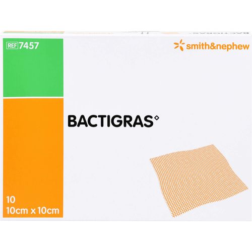 Bactigras Antiseptische Paraffingaze 10x10 cm 10 ST