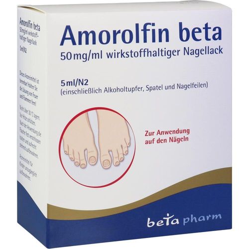 Amorolfin Beta 50mg/ml Wirkstoffhaltiger Nagellack 5 ML