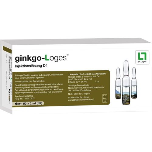 Ginkgo-Loges Injektionslösung D4 100 ML