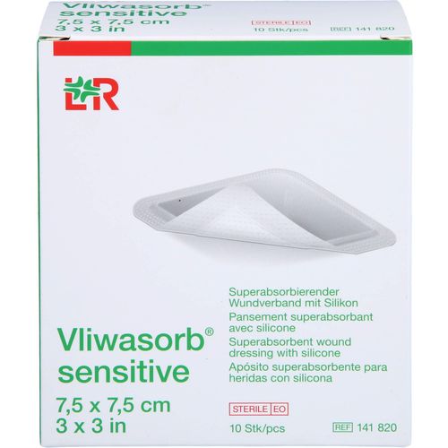 Vliwasorb Sensitive 7.5 x 7.5 cm 10 ST