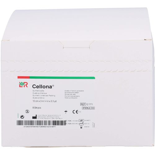 Cellona Synthetikwatte 10 cmx3 M Steril 8 ST