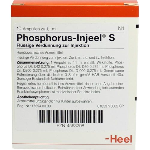 Phosphorus Inj S 10 ST